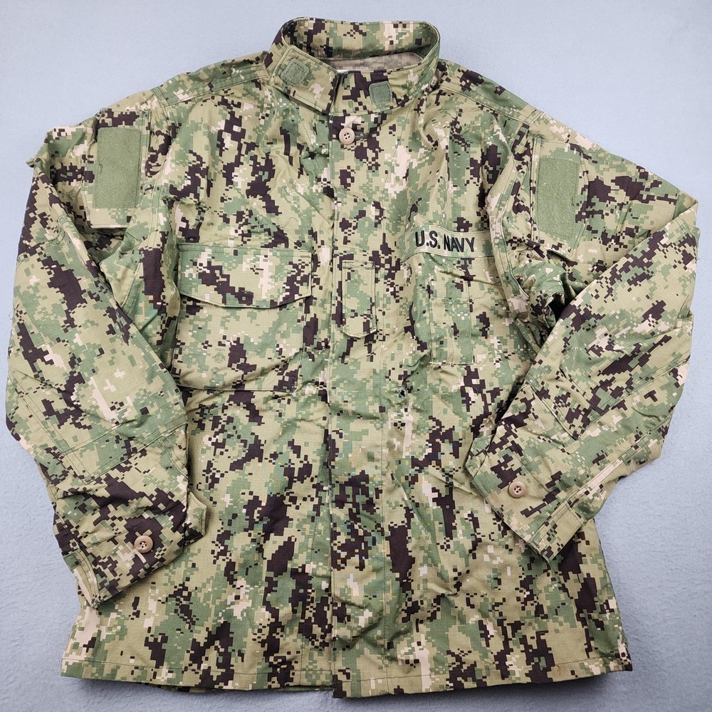U.S Navy Blouse Medium Reg Working Uniform Type III NWU Military Camo Top READ